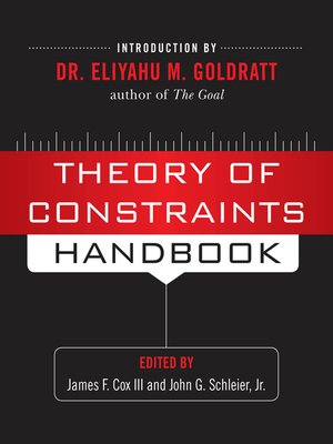 cover image of Theory of Constraints Handbook